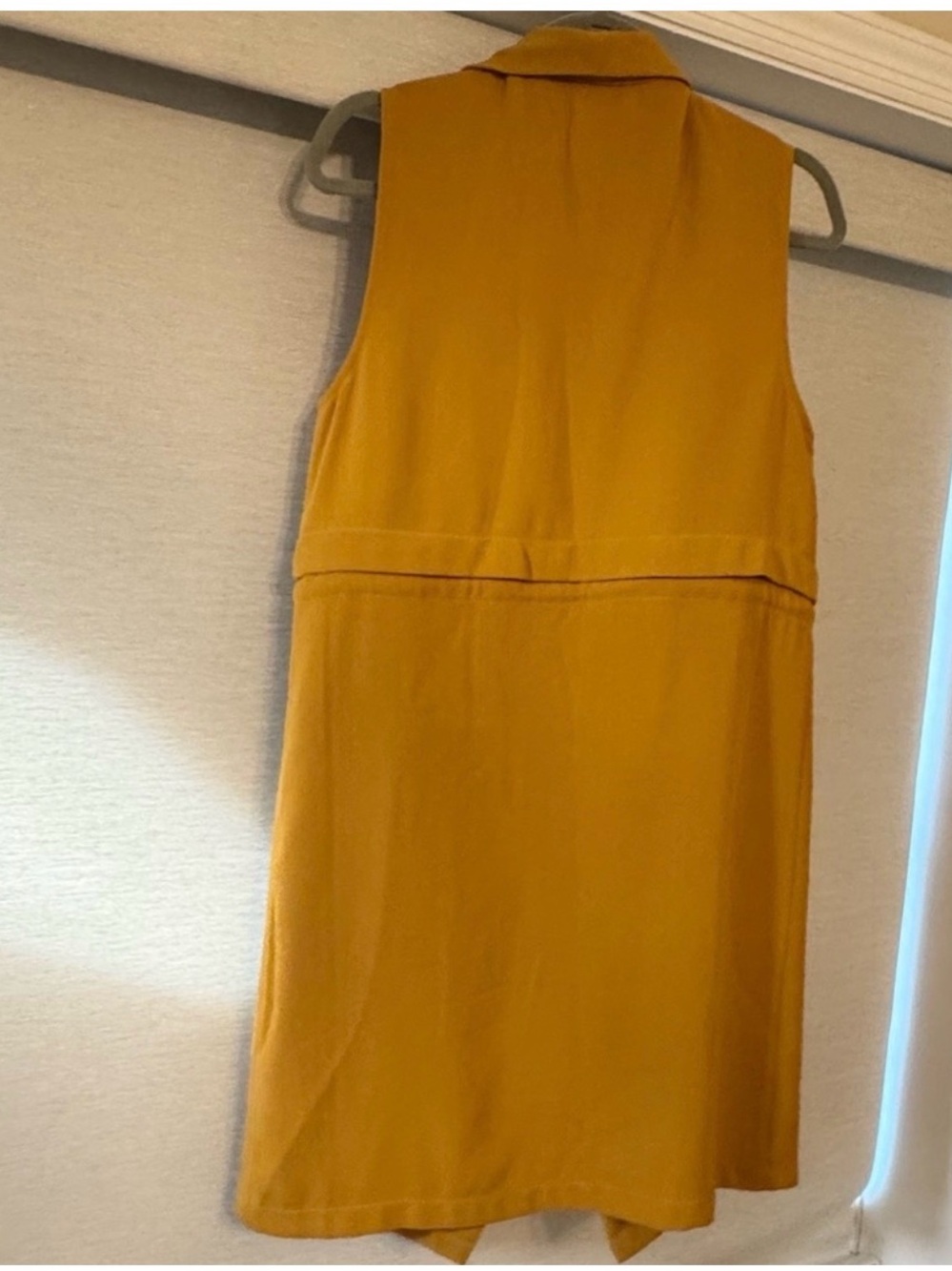 Elodie Mustard Sleeveless Draped Vest-EUC - Picture 3 of 3
